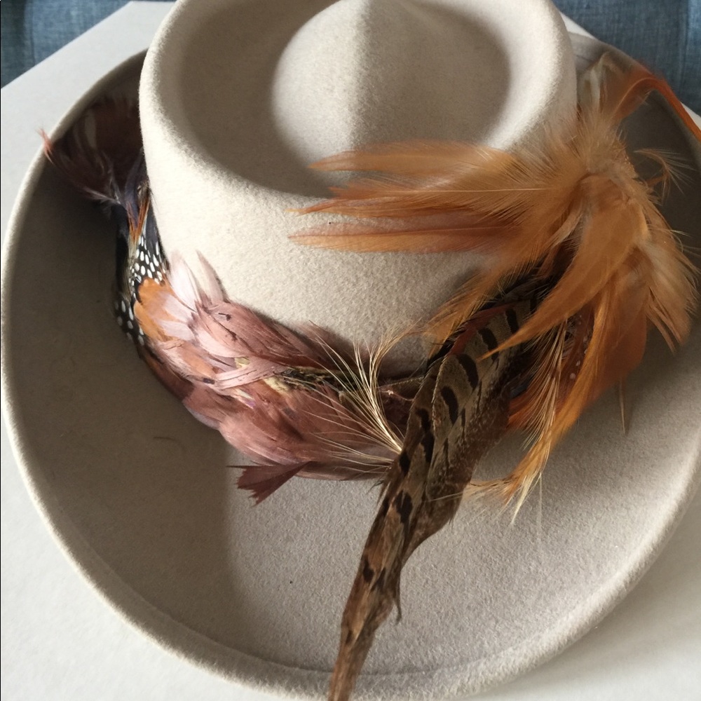 NWT Vintage- Dorfman Pacific - Feather Hat -SM - Picture 2 of 7